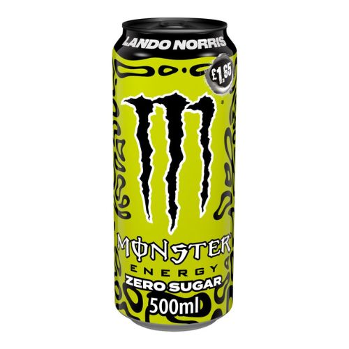 Monster Energy Lando Norris Zero Sugar PM £1.65 500ml pack shot