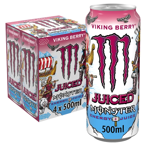 Monster Juiced Viking Berry 4pk (4 x 500ml) pack shot