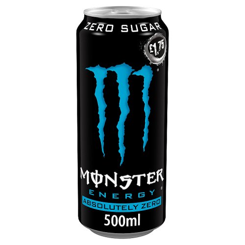 Monster Energy Absolutely Zero Sugar PM £1.75 500ml pack shot