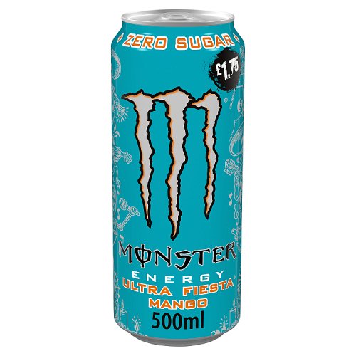 Monster Energy Zero Ultra Fiesta Mango 500ml PMP pack shot