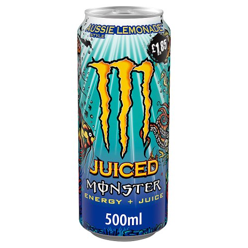 Monster Energy Aussie Lemonade 500ml PMP pack shot