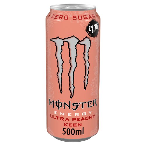 Monster Energy Zero Ultra Peachy Keen 500ml PMP pack shot