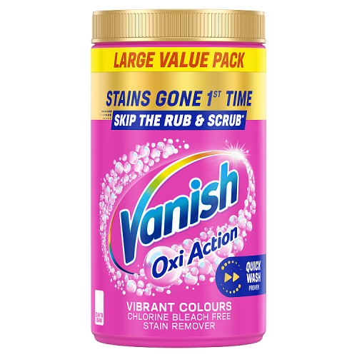 Vanish Gold Oxi Action Multi Power Laundry Booster Powder 1.5kg pack shot