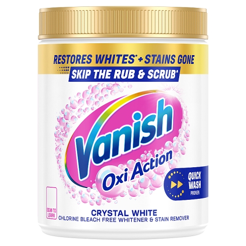 Vanish Gold Oxi Action White Stain Remover Powder 1kg pack shot