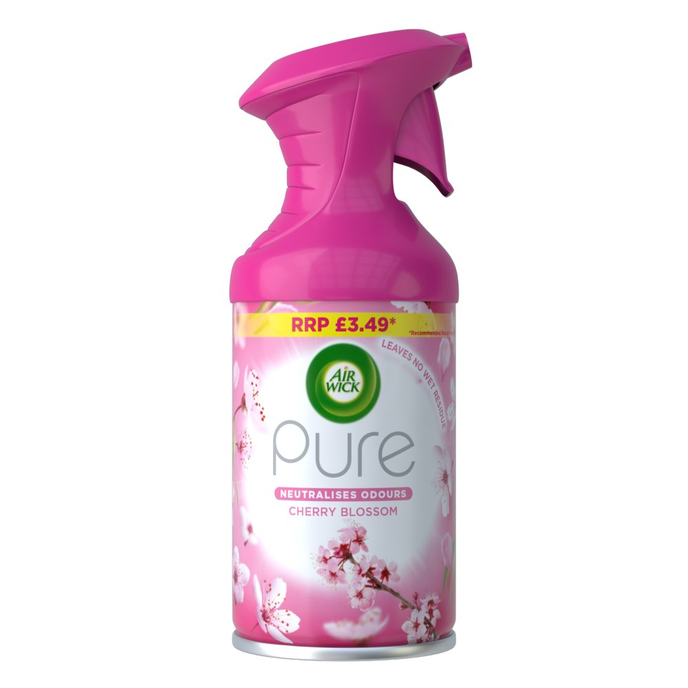 Airwick Pure Air Freshener Cherry Blossom 250ml PMP pack shot
