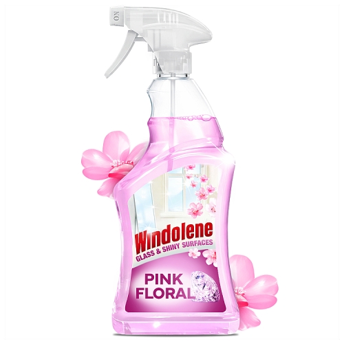 Windolene Pink Window Cleaner Trigger Spray 750ml pack shot