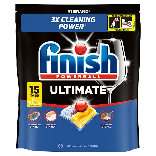 Finish Ultimate All in One Lemon Tablets 16s PMP pack shot