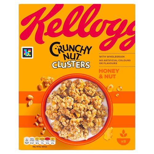 Kelloggs Crunchy Honey Nut Clusters 400g pack shot