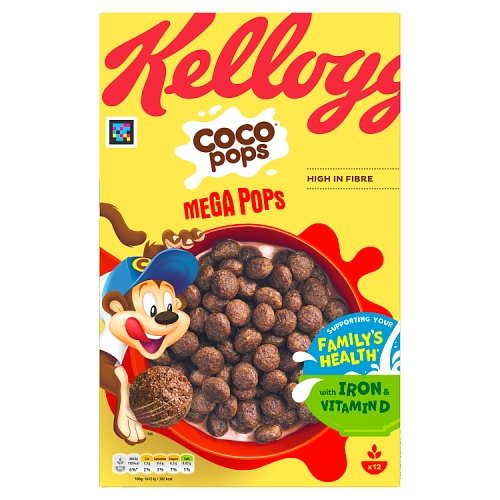 Kelloggs Coco Pops Mega Pops 365g pack shot