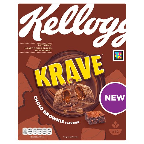 Kelloggs Krave Choco Brownie 375g pack shot