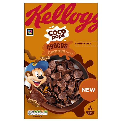 Kelloggs Coco Pops Chocos Caramel 430g pack shot