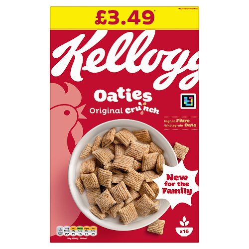 Kelloggs Oaties Original PM £3.49 500g pack shot