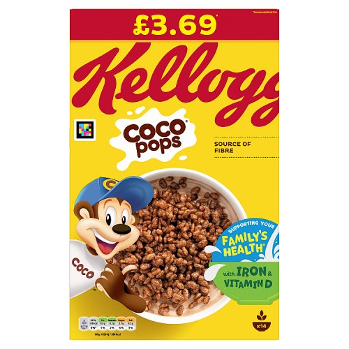 Kelloggs Coco Pops PM £3.69 420g pack shot