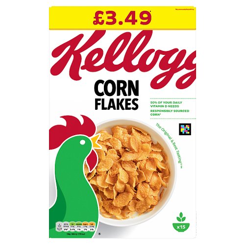 Kelloggs Corn Flakes PM £3.49 450g pack shot