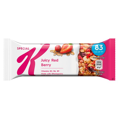 Kelloggs Special K Bar Juicy Red Berry 21.5g pack shot