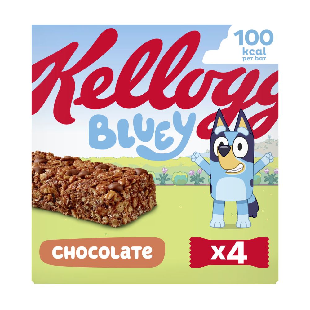 Bluey Chocolate Cereal Bars 4pk (4 x 25g) pack shot
