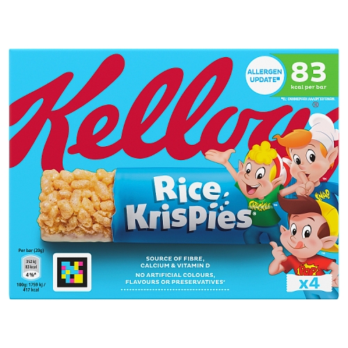 Kelloggs Rice Krispies Breakfast Cereal Bars 20g pack shot