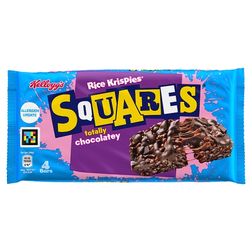 Kelloggs Rice Krispies Squares Totally Chocolatey Snack Bars 36g pack shot