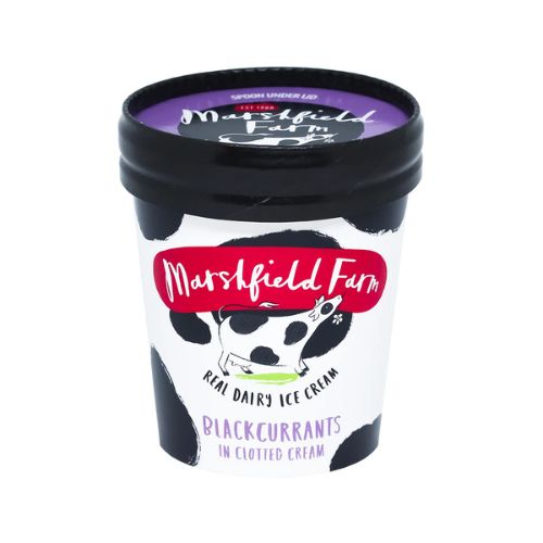 Marshfield Blackcurrants In Clotted Cream Cup 125ml pack shot