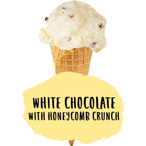 Marshfield White Chocolate with Honeycomb Crunch 5Ltr pack shot