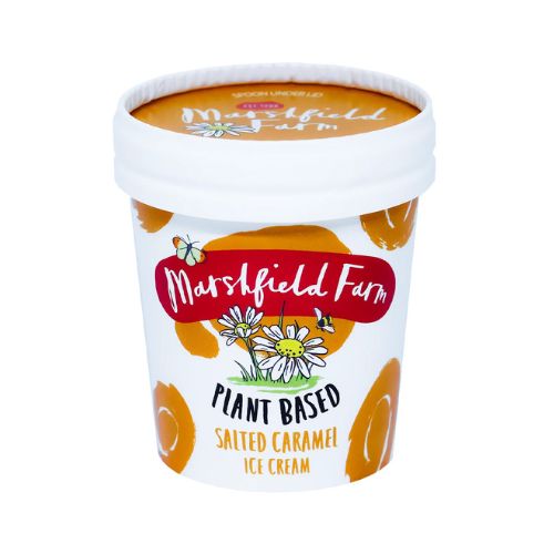 Marshfield Plant Based Salted Caramel 180ml pack shot
