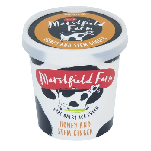 Marshfield Honey & Stem Ginger Cup 125ml pack shot