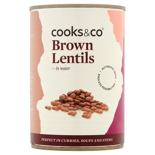 Cooks & Co Brown Lentils 400g pack shot