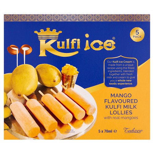 Tubzee Mango Kulfi 5x70ml pack shot