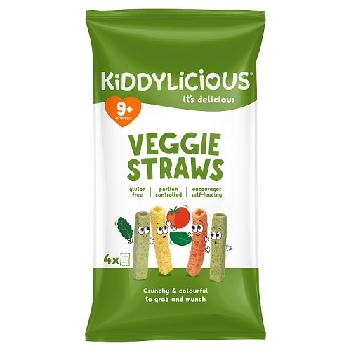 Kiddylicious Veggie Straws 4pk (4 x 12g) pack shot
