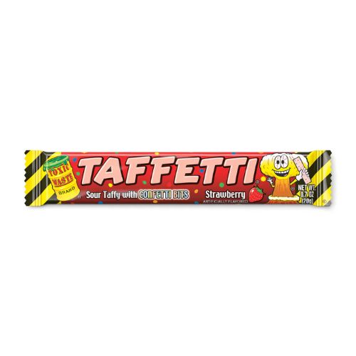 Toxic Waste Taffetti Strawberry Chew Bar 20g pack shot