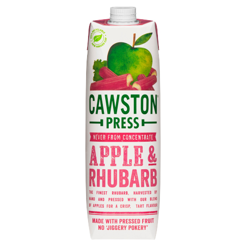 Cawston Press Apple & Rhubarb 1Ltr pack shot
