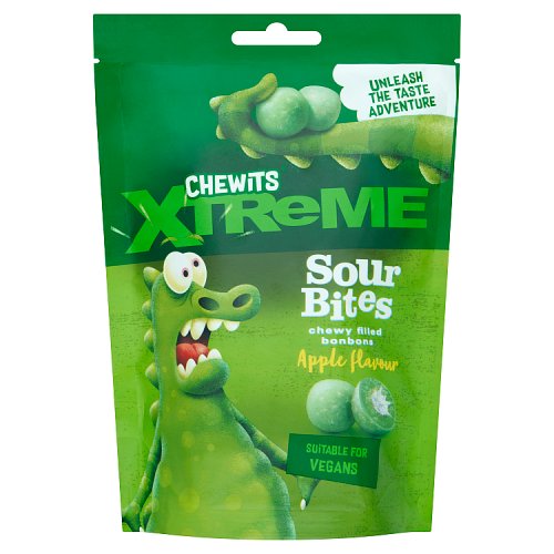 Chewits Xtreme Sour Apple Juicy Bite 115g pack shot