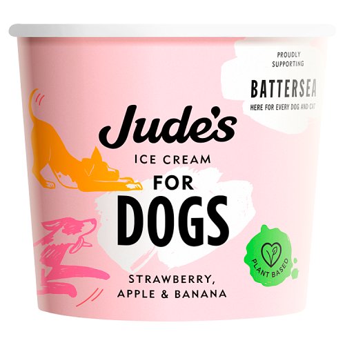 Judes Strawberry Apple & Banana Ice Cream for Dogs 90ml pack shot