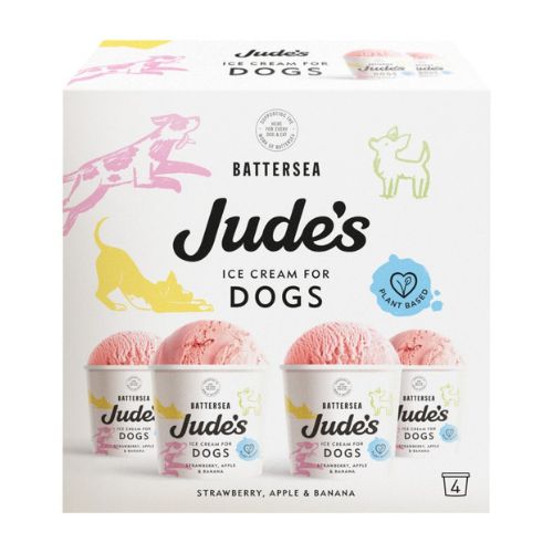 Judes Dog Ice Cream Strawberry Apple & Banana 45ml pack shot