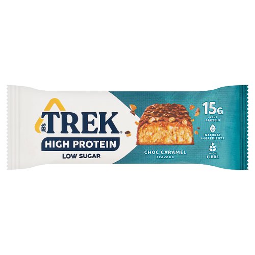 Trek High Protein Chocolate Caramel 55g pack shot