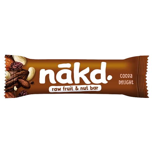 Nakd Bar Cocoa Delight Gluten Free 35g pack shot