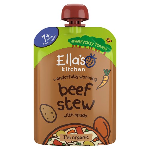 Ellas Kitchen Organic Beef Stew Spuds 7+ Months 130g pack shot