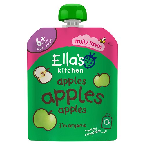 Ellas Kitchen Organic Apples First Tastes Baby Pouch 4+ Months 70g pack shot