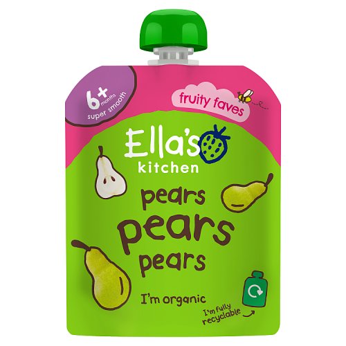 Ellas Kitchen Organic Pears First Tastes Baby Pouch 4+ Months 70g pack shot