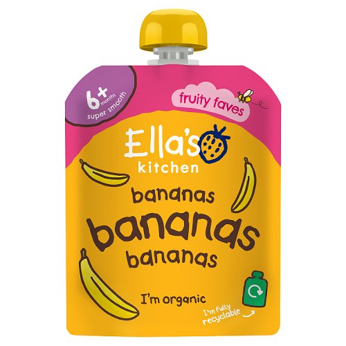 Ellas Kitchen Organic Bananas First Tastes Baby Pouch 4+ Months 70g pack shot