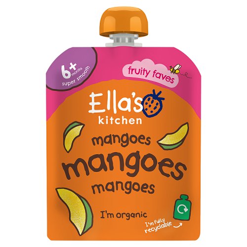 Ellas Kitchen Organic Mangoes First Tastes Baby Pouch 4+ Months 70g pack shot
