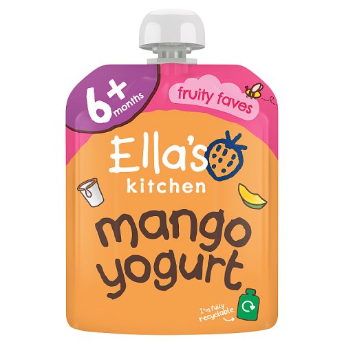 Ellas Kitchen Organic Mango Baby Pouch 6+ Months 90g pack shot