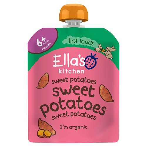 Ellas Kitchen Organic Sweet Potatoes First Tastes Baby Pouch 4+ Months 70g pack shot