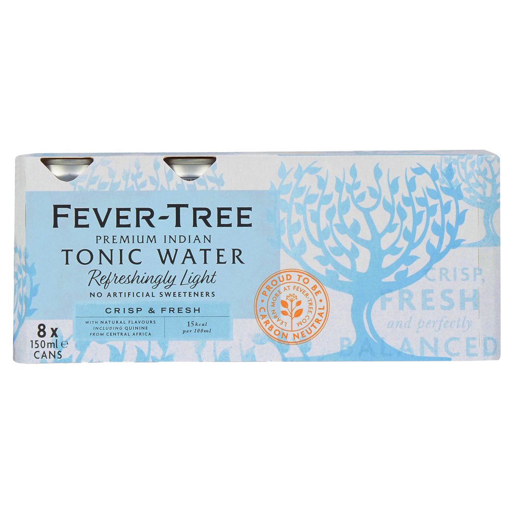 Fever Tree Light Tonic Water 8pk (8 x 150ml) pack shot