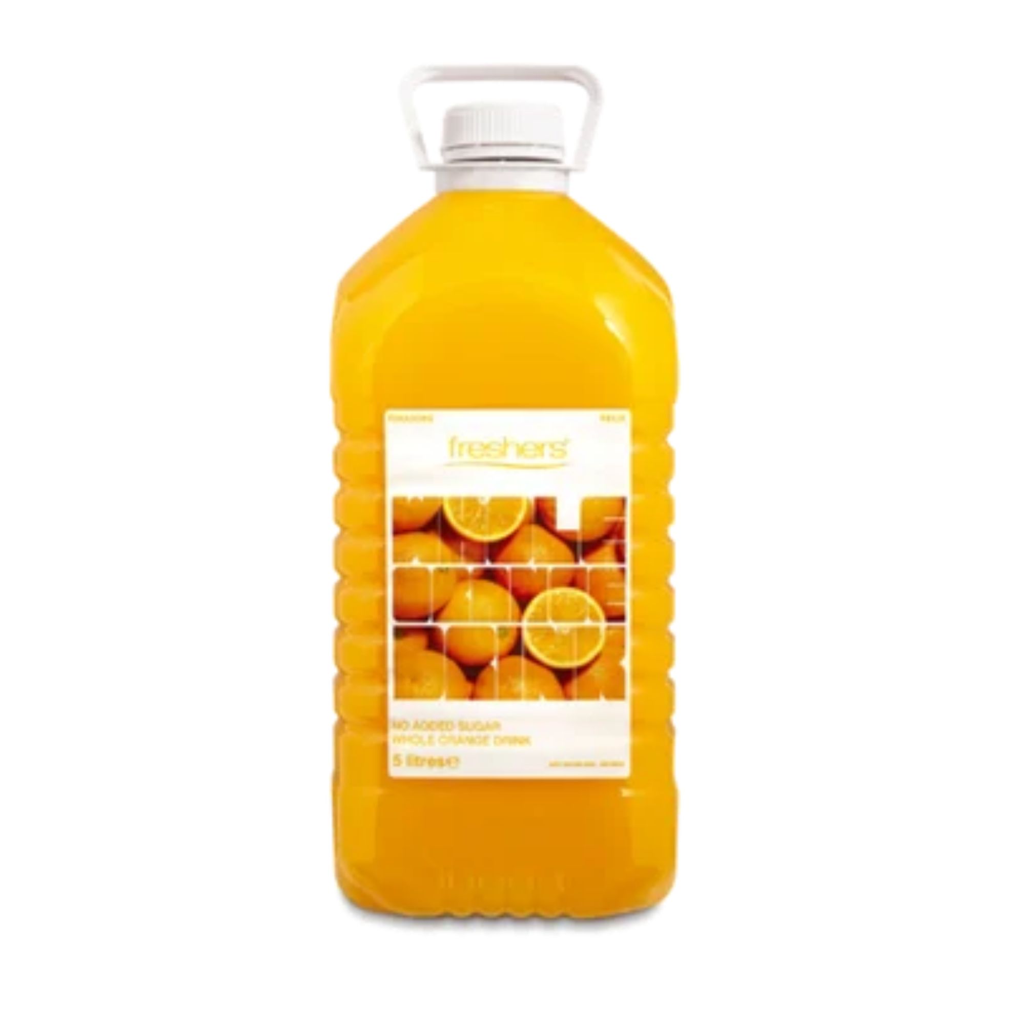 Freshers Whole Orange Juice 5Ltr pack shot