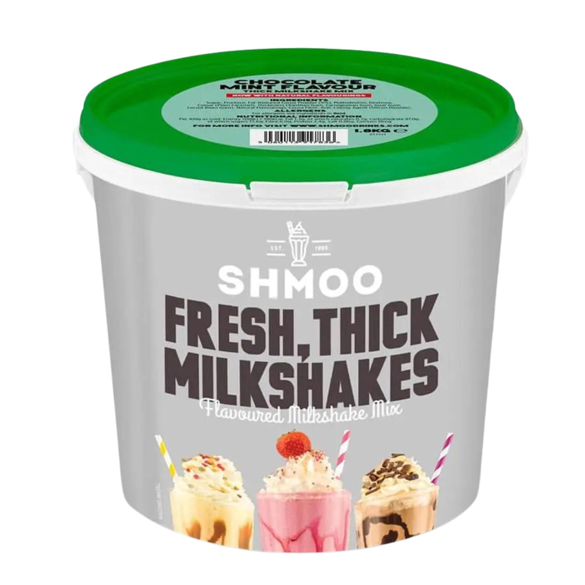 Shmoo Chocolate Mint Milkshake Mix 1.8kg pack shot