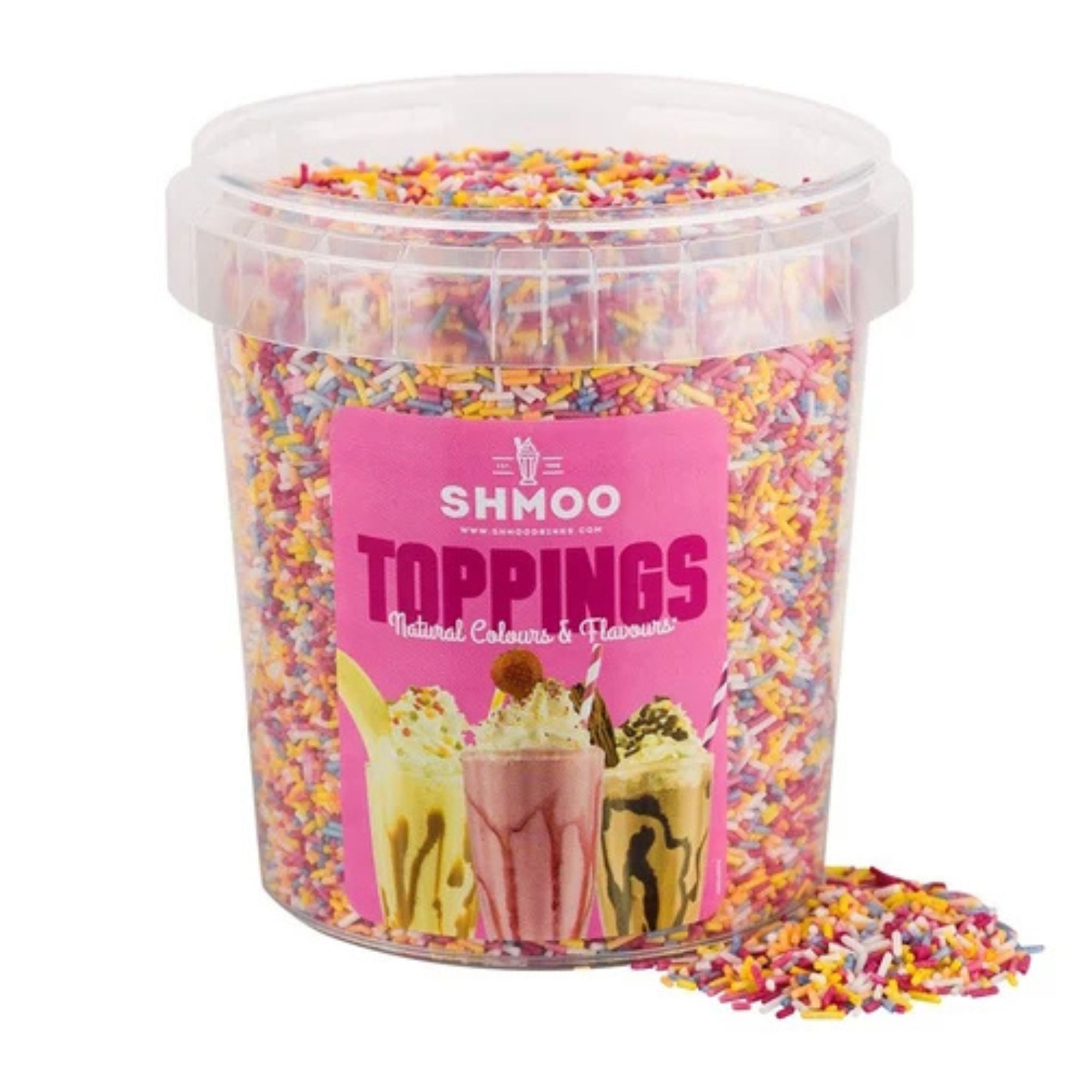 Shmoo Toppings Rainbow Strands 500g pack shot