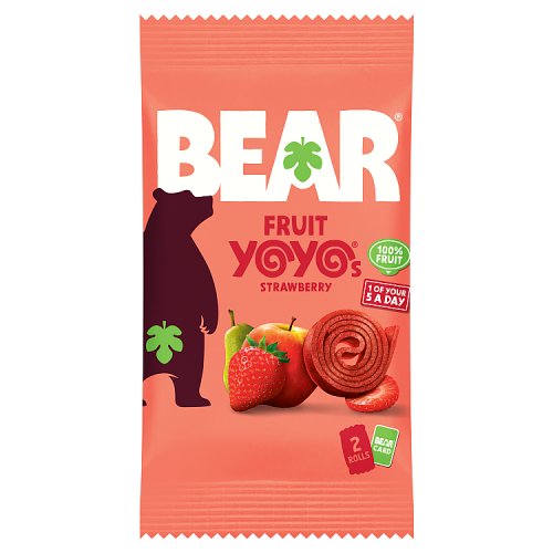 Bear Fruit Yoyos Strawberry 20g pack shot
