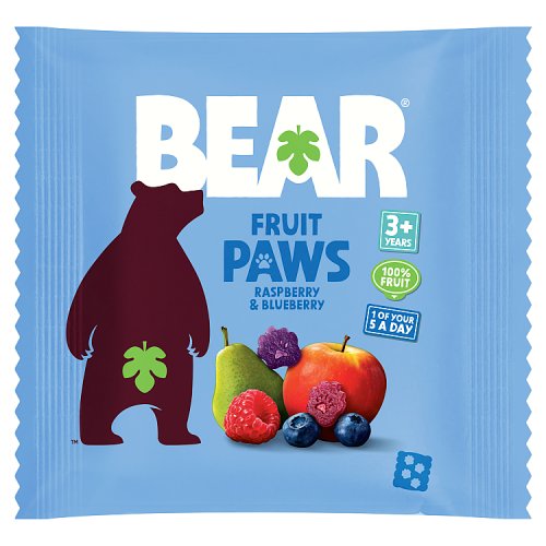 Bear Paws Raspberry & Blueberry 20g pack shot