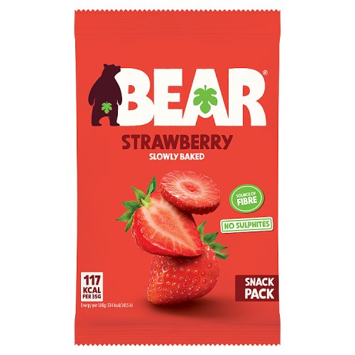 Bear Fruit Dried Strawberries 35g pack shot